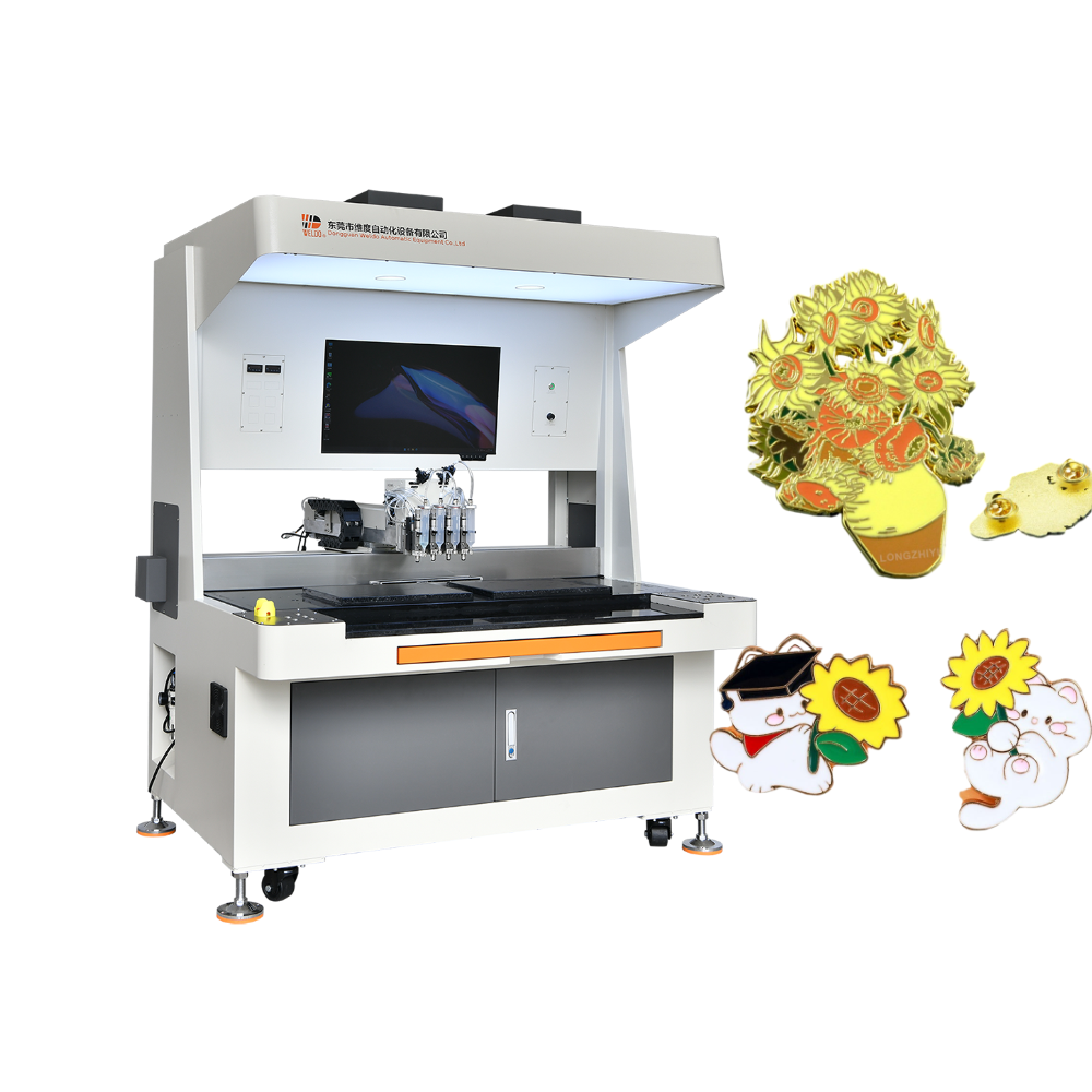 Unique England flag enamel pin badge filling machine